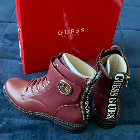 red guess boots